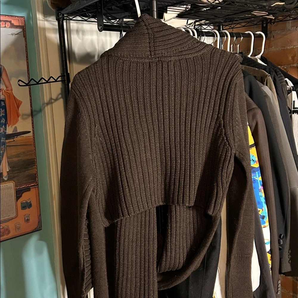 NicholasK Funky Brown Sweater size L - Picture 4 of 7